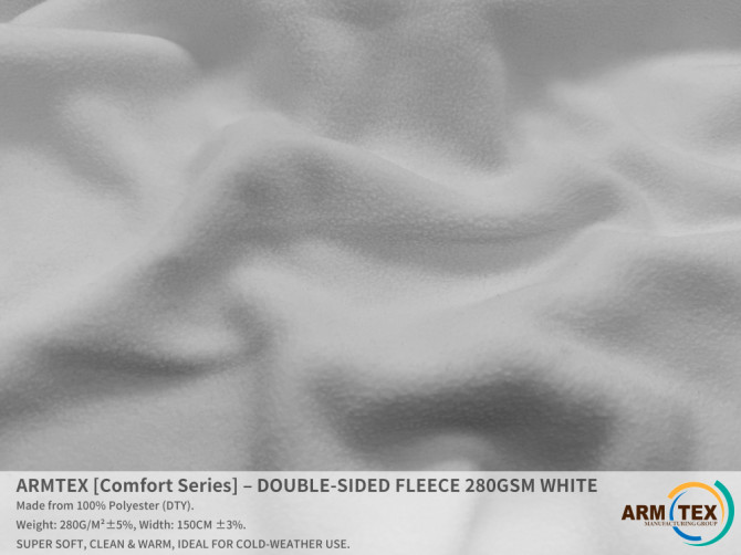 ARMTEX Comfort Series – Двусторонний Флис | БЕЛЫЙ - изображение 1