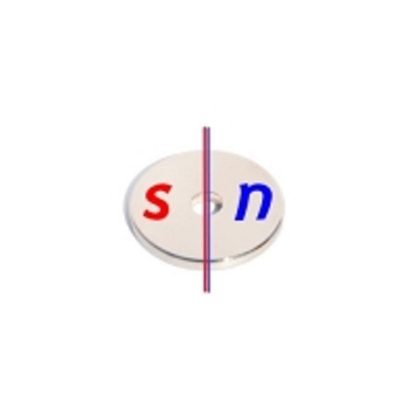 Магніт кільце діаметральної намагніченості D30 - 6 х H3 - изображение 1