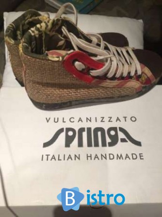 Кожаные итальянские кеды.,ботиночки эксклюзив - изображение 1