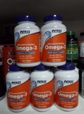 Omega-3 - рыбий жир NOW Америка USA 100, 200 капсул - бесплатная дост