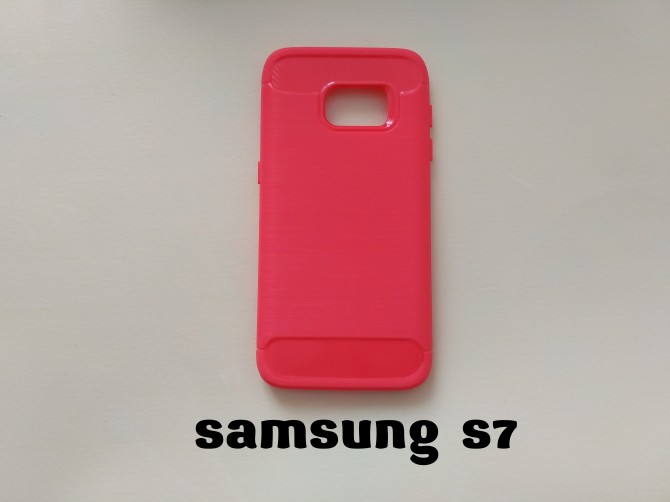 Чехол Бампер Samsung S7 Красный - изображение 1