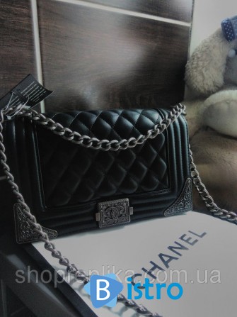 Сумка , Клатч Шанель Chanel Le Boy 27см Черный цвет - изображение 1