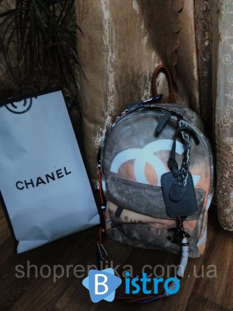Рюкзак Шанель Chanel Беж. копия Шанель , chanel граффити рюкзак - изображение 1