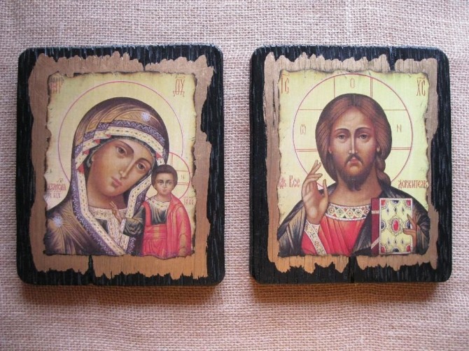 Венчальная Пара. Казанская Пр.Богородица и Спаситель - изображение 1