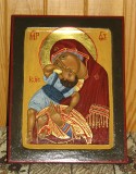 Икона Божией Матери Взыграние Младенца (икона рукописная)