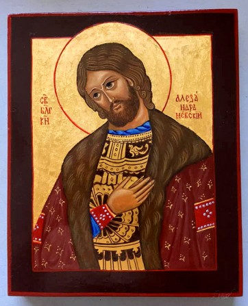 Икона писаная Святой благоверный князь Александр Невский - изображение 1