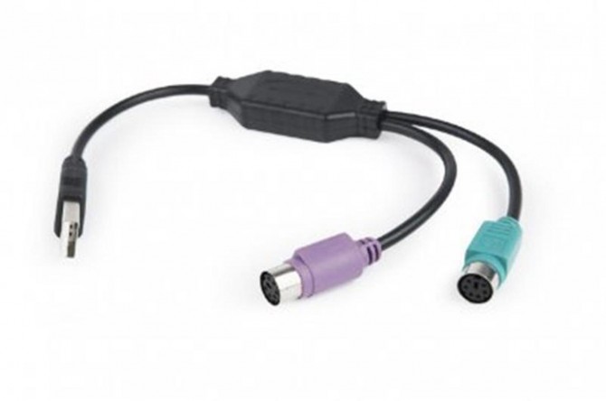 Контроллер Cablexpert (UAPS12-BK), USB 1.1/2 x PS/2, 0.3 м, черный - изображение 1