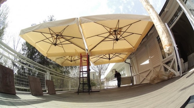 Большие уличные зонты для кафе, бара, ресторана - изображение 1
