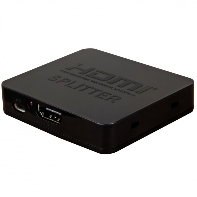Сплиттер HDSP2 1X2 4К HDMI, версия 1.4, разрешение 1080Р, 3D - изображение 1
