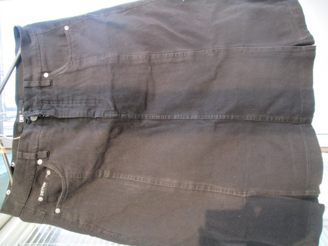 юбка черная стреч - котоновая - изображение 1