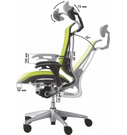 Кресло для руководителя OKAMURA CONTESSA - ТОВ "Крісла люкс" - изображение 1