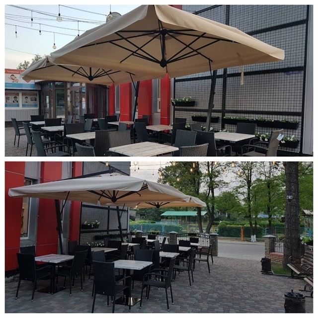 Великі вуличні парасолі для кафе, бару, ресторану - изображение 1