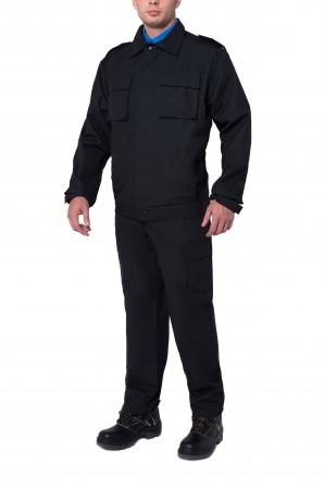 Костюм охранника с брюками черный - изображение 1