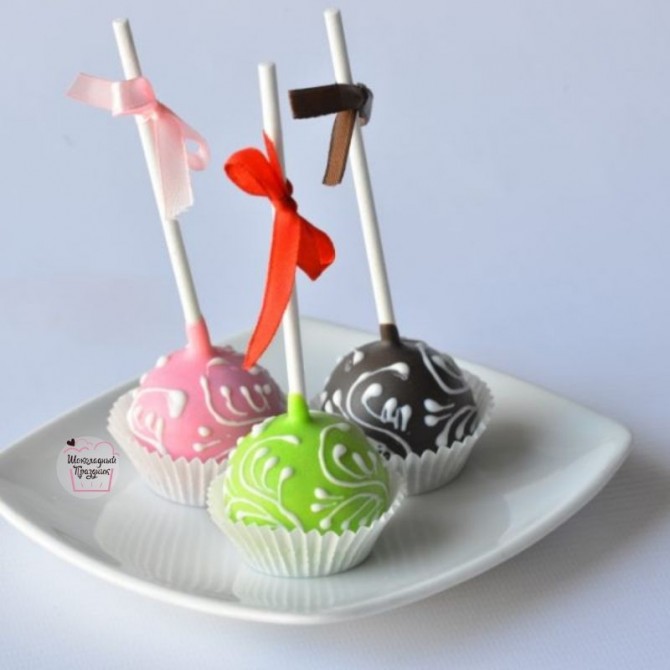 CakePops (кейкпопсы) - порционные тортики на палочке под заказ. У нас - изображение 1