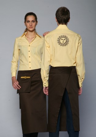 Униформа для ресторана, рубашка и фартук - изображение 1