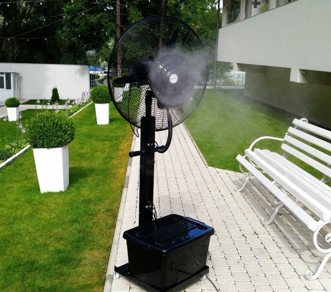Переносной увлажнитель воздуха вентилятор туманообразование - изображение 1
