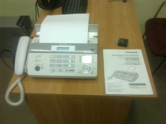 Продам в новом состоянии Телефон факс PANASONIC KX-FT982 White - изображение 1