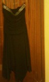 Платье вечернее чёрное из Италии сарафан 44/S размер