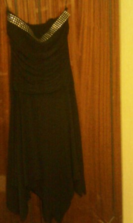 Платье вечернее чёрное из Италии сарафан 44/S размер - изображение 1