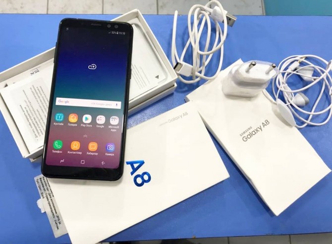 Samsung Galaxy A8 2018 на 2 сим карти орыгинал - изображение 1