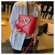 Женская сумка Красная с ремешком