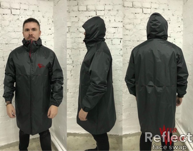 Стильная, непромокаемая куртка-дождевик + чехол в подарок - изображение 1