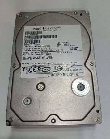 На запчасти Hdd Hitachi sata 320Gb HDT725032VLA360 - изображение 1