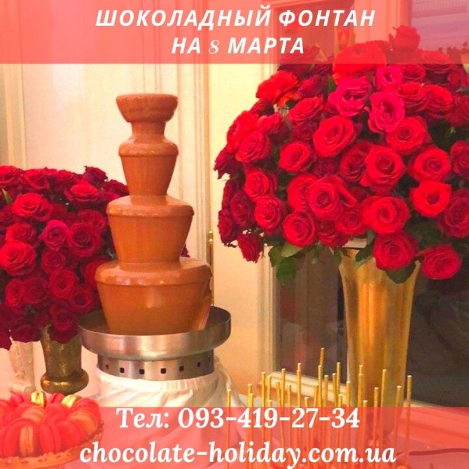 Шоколадный фонтан на 8 марта в Киеве - изображение 1