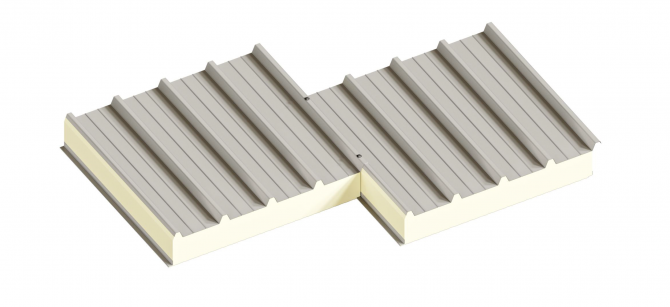 Сендвіч-панелі дахові поліуретан та пінополіізоціанурат - изображение 1