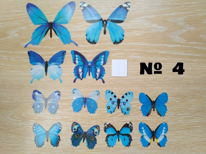 Бабочки №4 декор на обои, зеркала ,холодильник - изображение 1