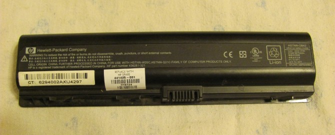 Аккумуляторная батарея HSTNN-OB42 для ноутбука HP Pavilion DV6000 - изображение 1