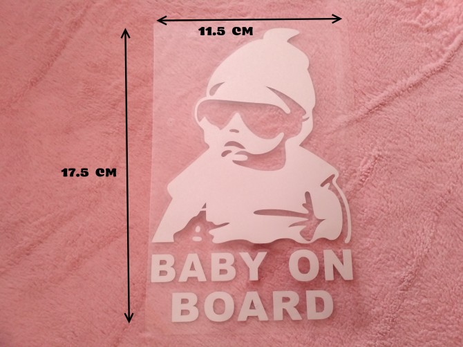 Наклейка на авто Ребенок в машине Baby on board Большая - изображение 1