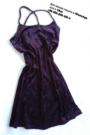 Велюровое платье new look бордовое темно фиолетовое - изображение 1