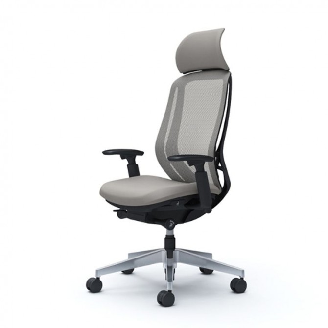 Офисные кресла OKAMURA SYLPHY Light gray, полированная база - изображение 1