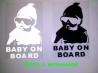 Наклейка на авто Ребенок в машине"Baby on board" светоотражающая