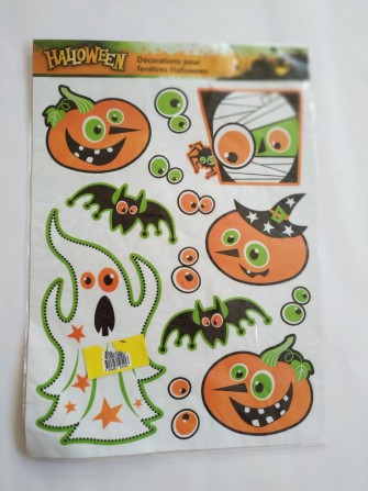 хеловин хелловин наклейки декор Halloween большые 41,5см. 29см. постер - изображение 1