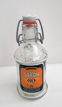 Бутылка от рома "Stroh". 0.2л. Австрия. - изображение 1