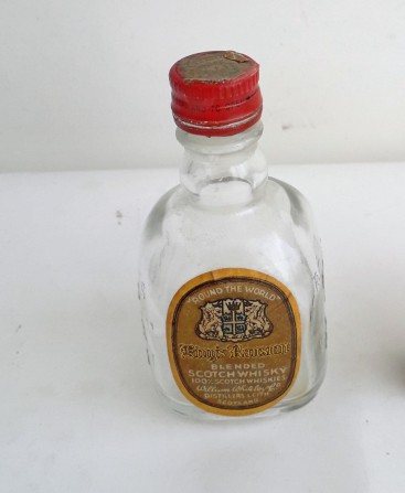 Винтажная коллекционная мини-бутылка 30мл (пустая)№3 - изображение 1