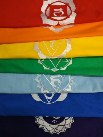 Футболки для йоги с вышивкой. 7 цветов. Ткань хлопок - изображение 1