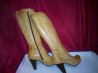 Кожаные сапожки женские с каблуком 38 размер size