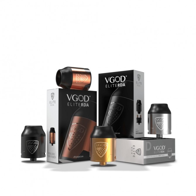 Атомайзер дрипка Vgod Elite RDA 2 ml 24 mm Original Version серебристы - изображение 1