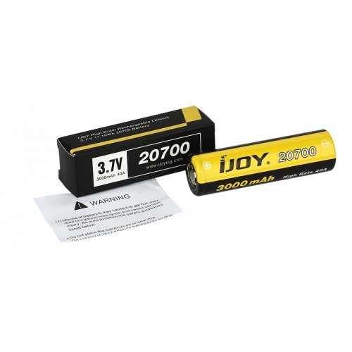 Аккумулятор высокотоковый Ijoy INR 20700 3000mAh 40A Original Version - изображение 1