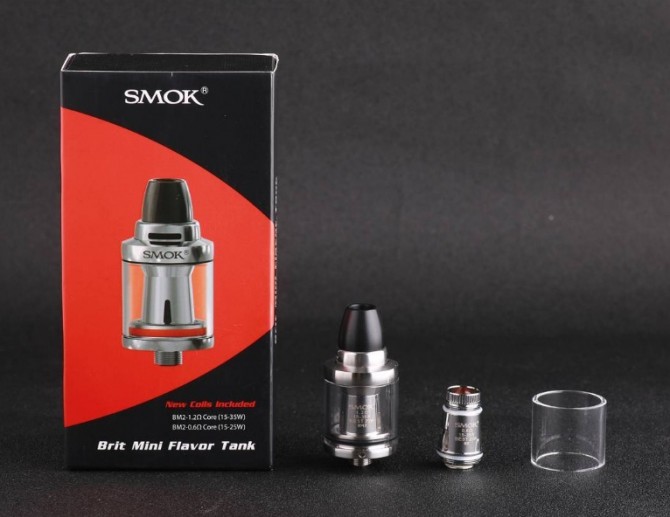 Атомайзер от Smok Brit Mini 2 ml 22 mm Original Version серебристый - изображение 1