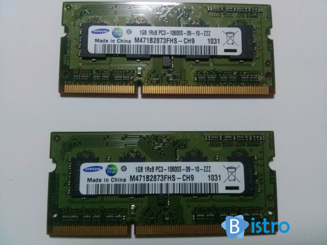 Оперативная память DDR 3, планки 1гб 2шт по 120 грн - изображение 1