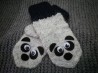 Варежки рукавички панды (Hand Made)