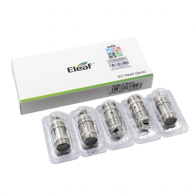 Сменный испаритель Eleaf ECML Coil Original в упаковке 5 шт на 0.75 Ом - изображение 1