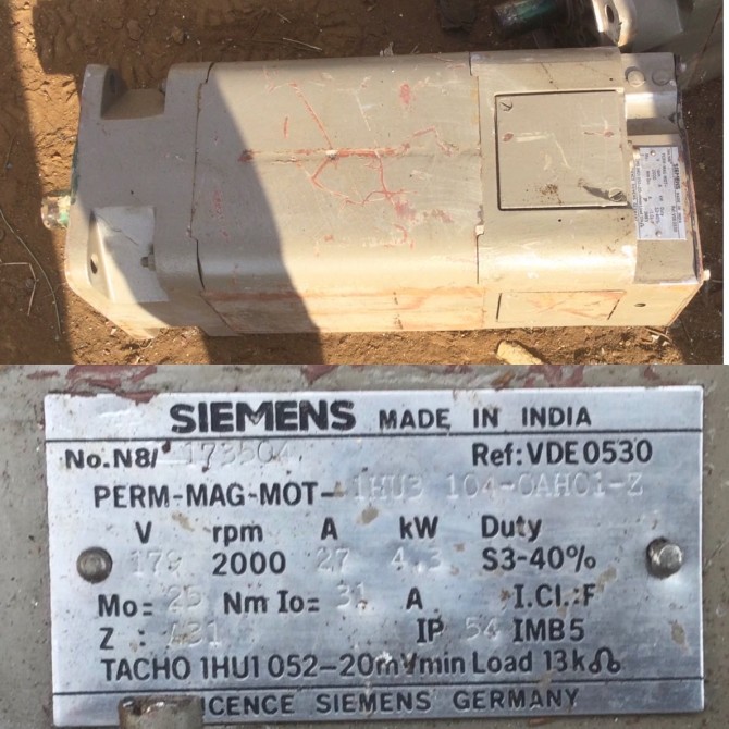 Электродвигатели SIEMENS. PERM-MAG-MOT -1NU3-104 QAH01. 579в. 2000об/ - изображение 1