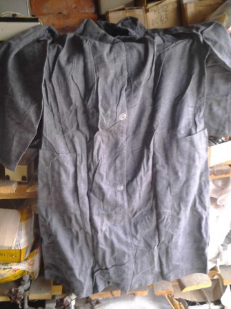 Халаты рабочие, бязевые, серые, - изображение 1
