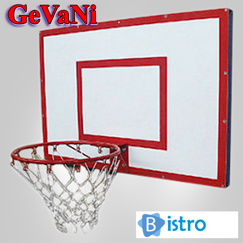 Щит баскетбольный с кольцом и сеткой - изображение 1