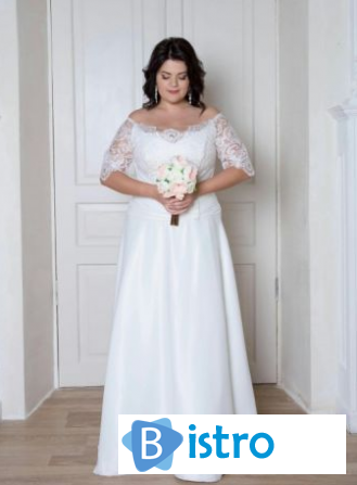 Свадебное платье большого размера "Беата". - изображение 1